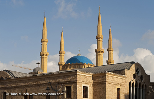 Beirut Kirche und Moschee