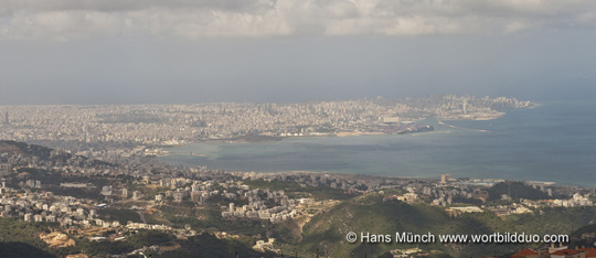 Beirut Halbinsel aus der Ferne